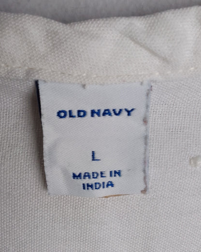 Old Navy White Embroidered Blouse