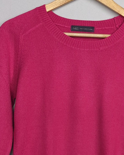 Marks And Spencer Pink Crewneck Sweater