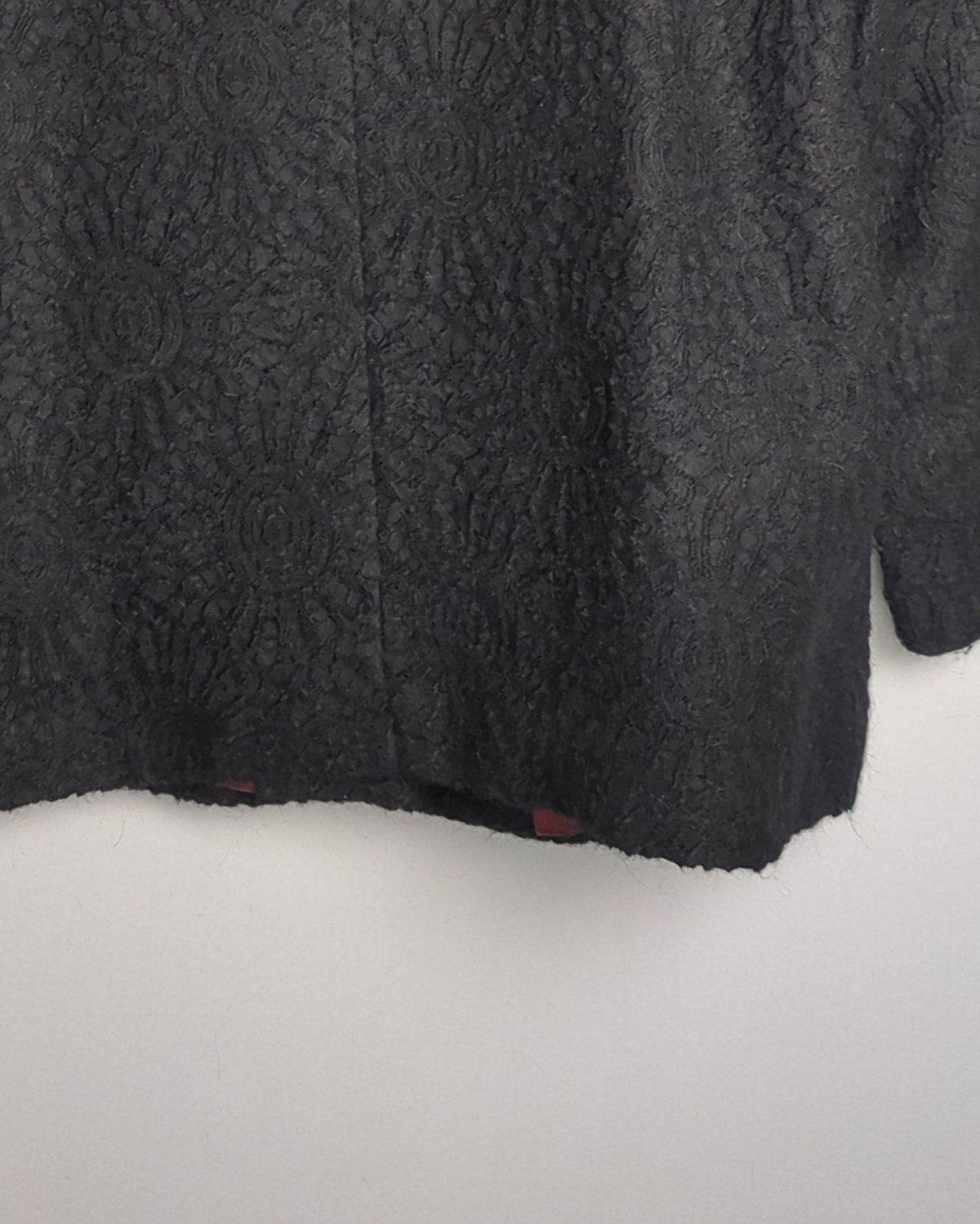 Luca Black Textured Jacket