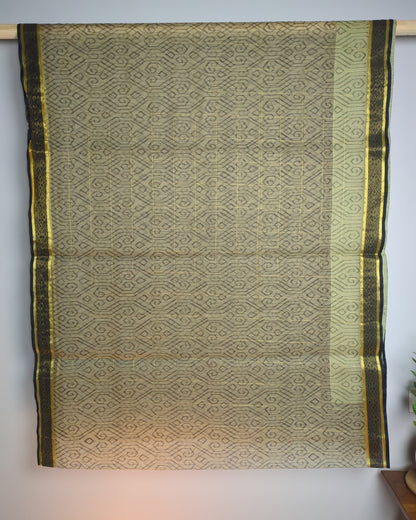 Beige Printed Saree