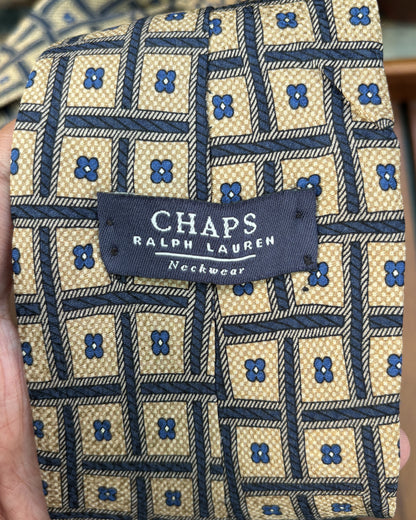 Chaps Ralph Lauren Beige Patterned Necktie