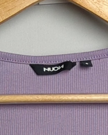Nuon Purple Ribbed Top