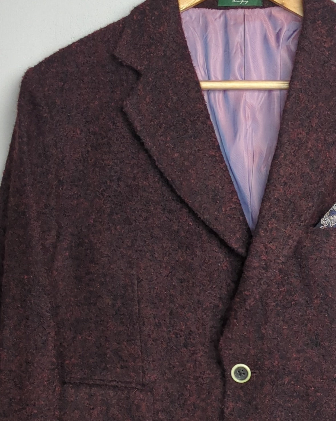 Kimseoryong Homme Wine Woolen Blazer