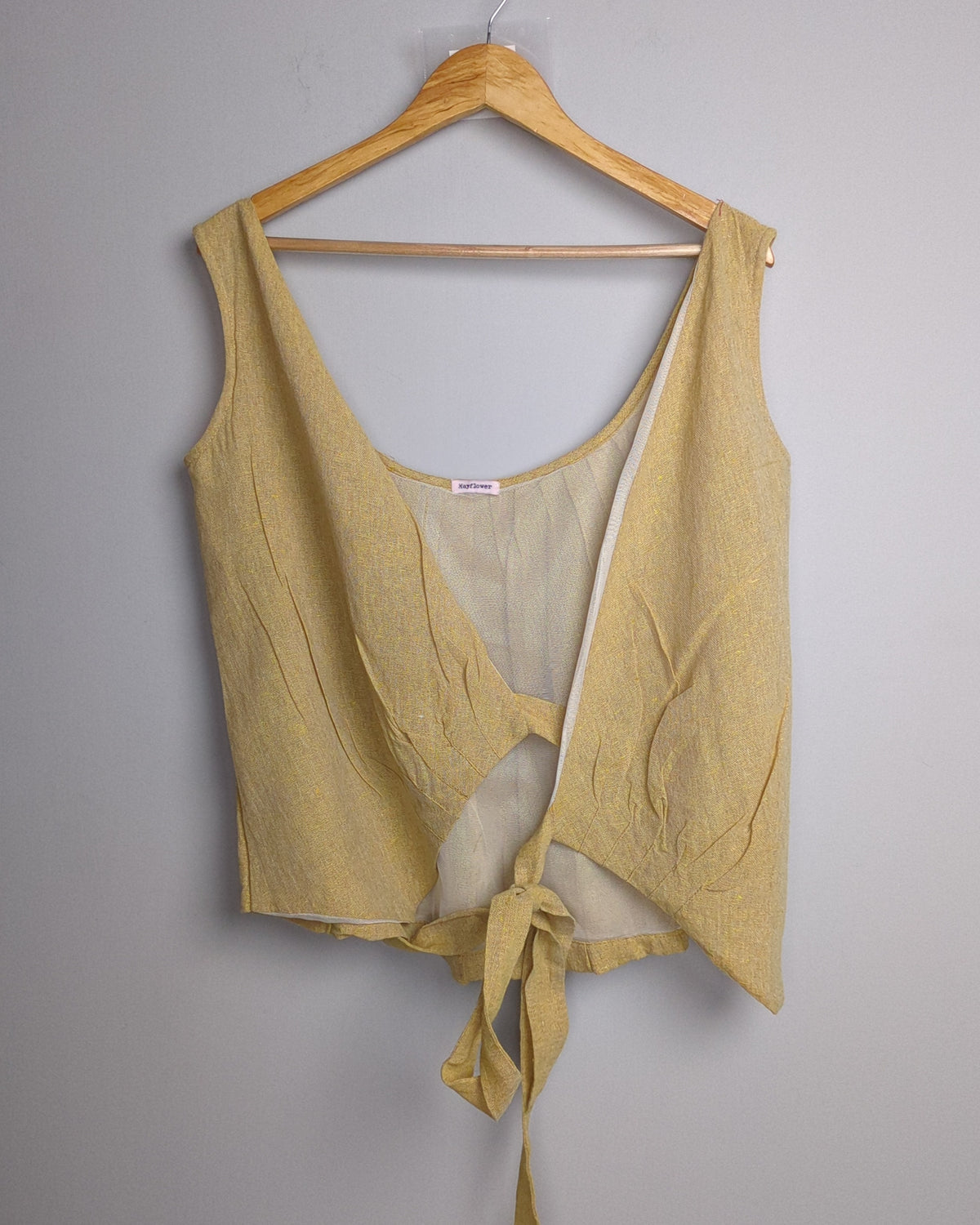 Mayflower Beige Tie Top