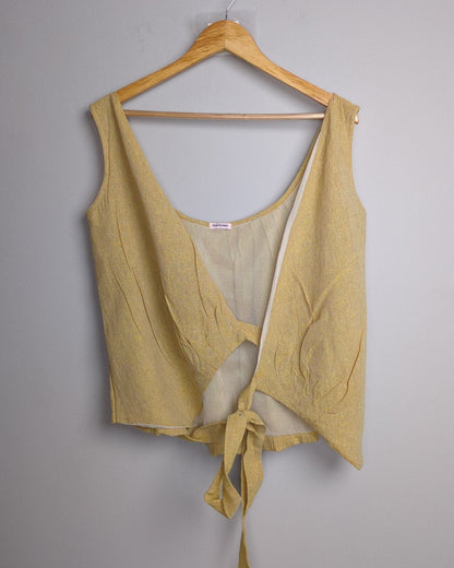 Mayflower Beige Tie Top