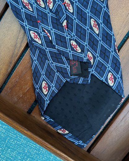 Chaps Ralph Lauren Blue Geometric Necktie