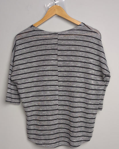 Nuon Grey Striped Sweater