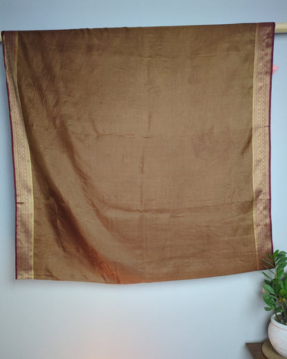 Golden and Maroon Saree