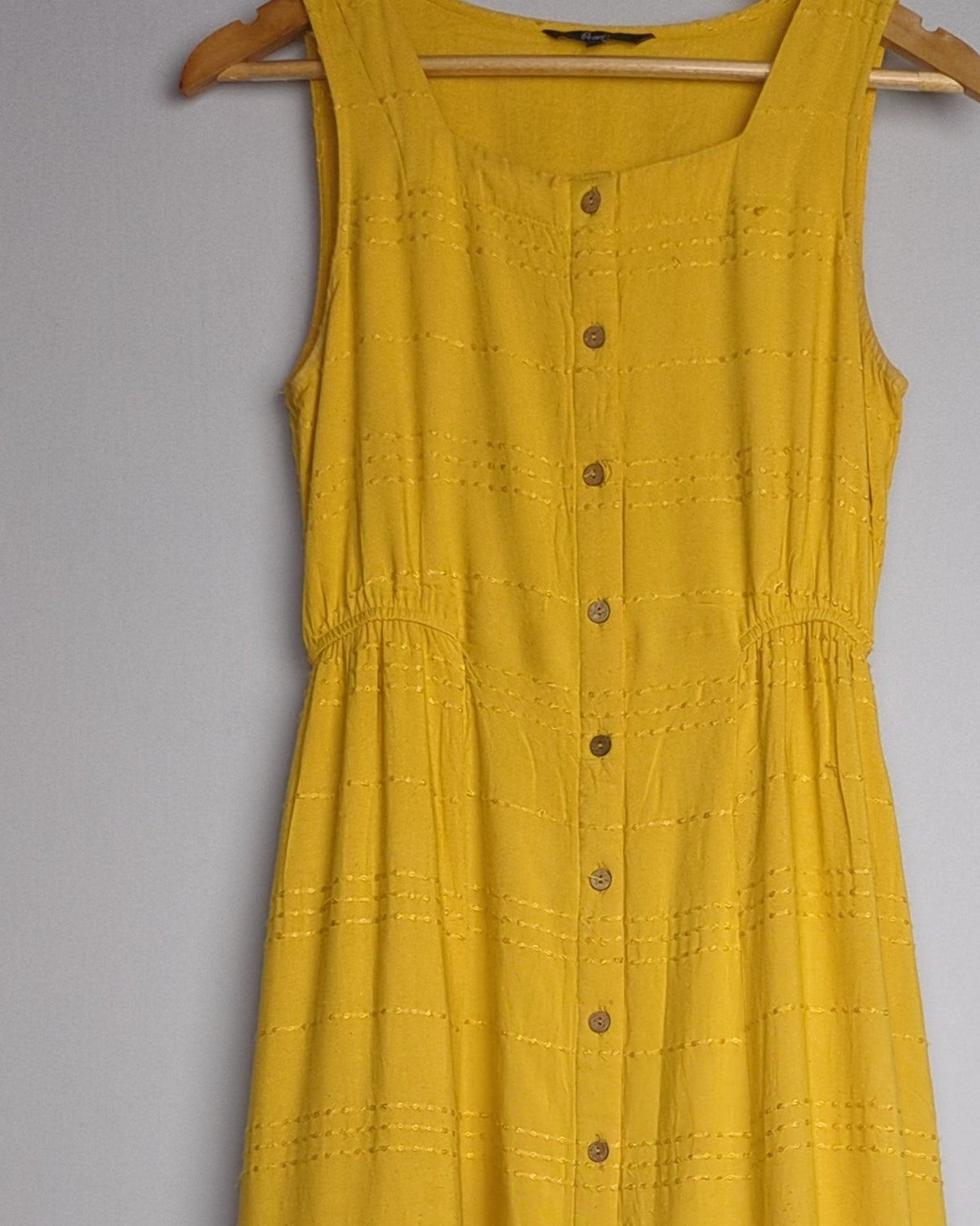 People Orange Buttoned Dress