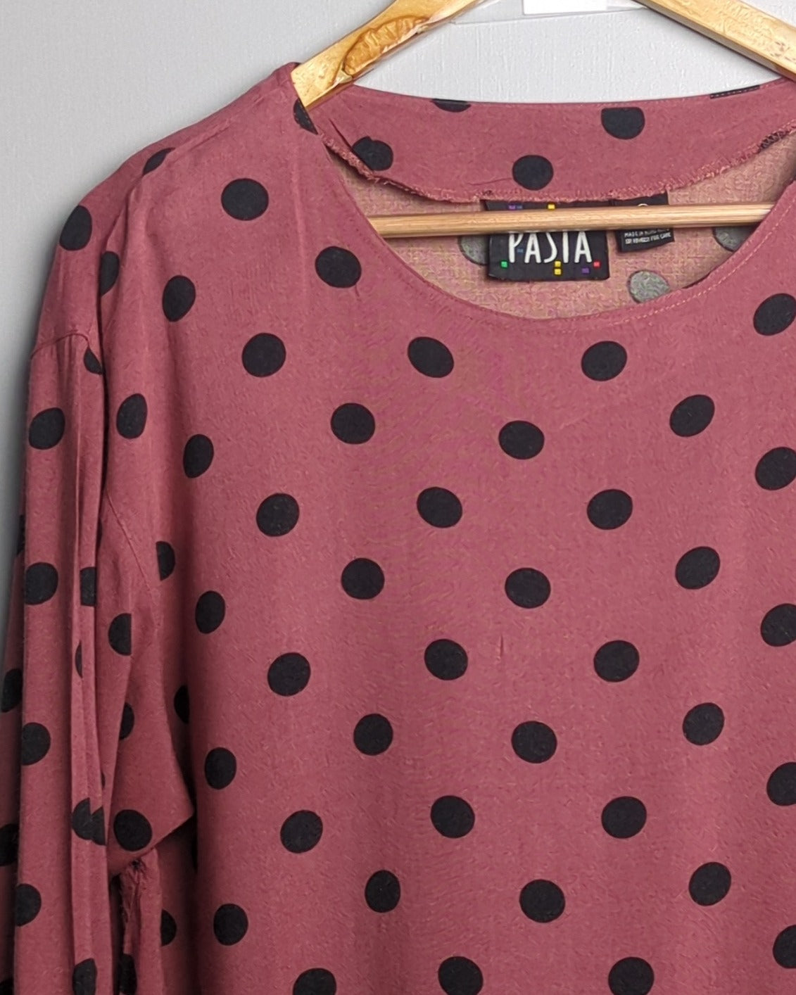 Pasta Wine Polka Blouse