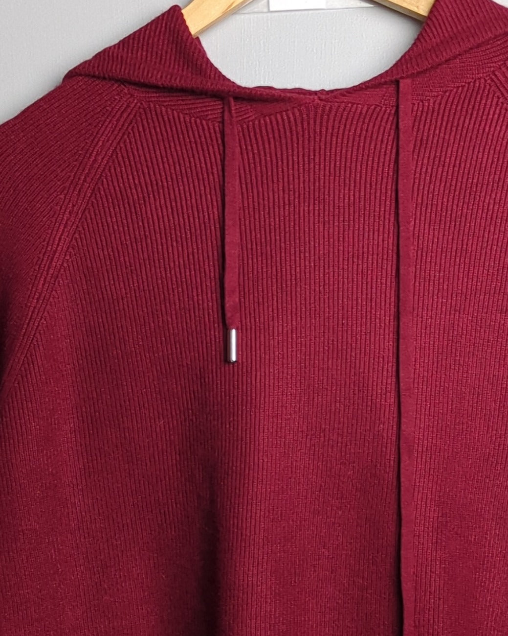 Wine Knit Hoodie