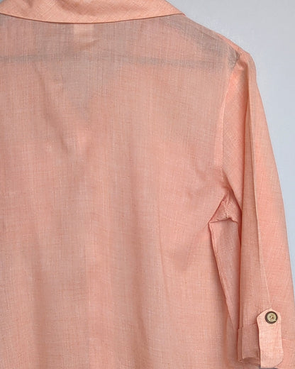 Dotti Orange Buttoned Tunic