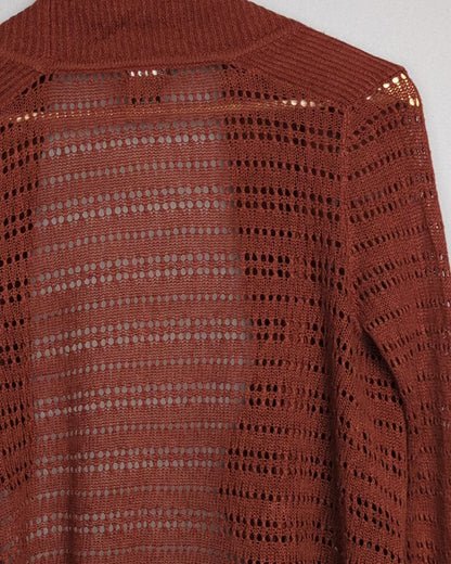 Eddie Bauer Wine Open Cardigan