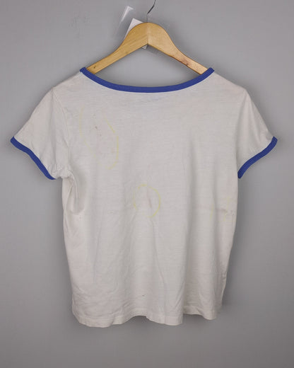 White Graphic Ringer