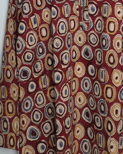 Red Printed Kurta