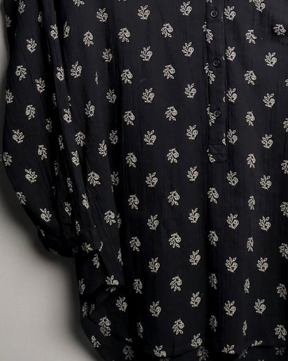 Old Navy Black Button-Down Tunic