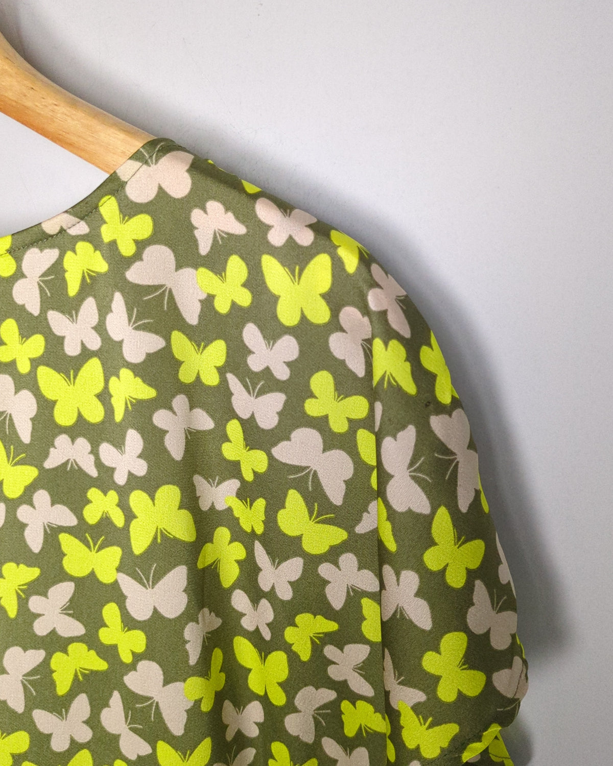 Tinley Road Green Butterfly Top