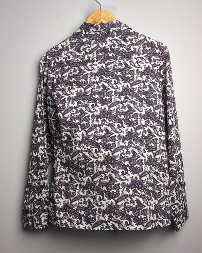 Wen Ni Purple Paisley Blouse