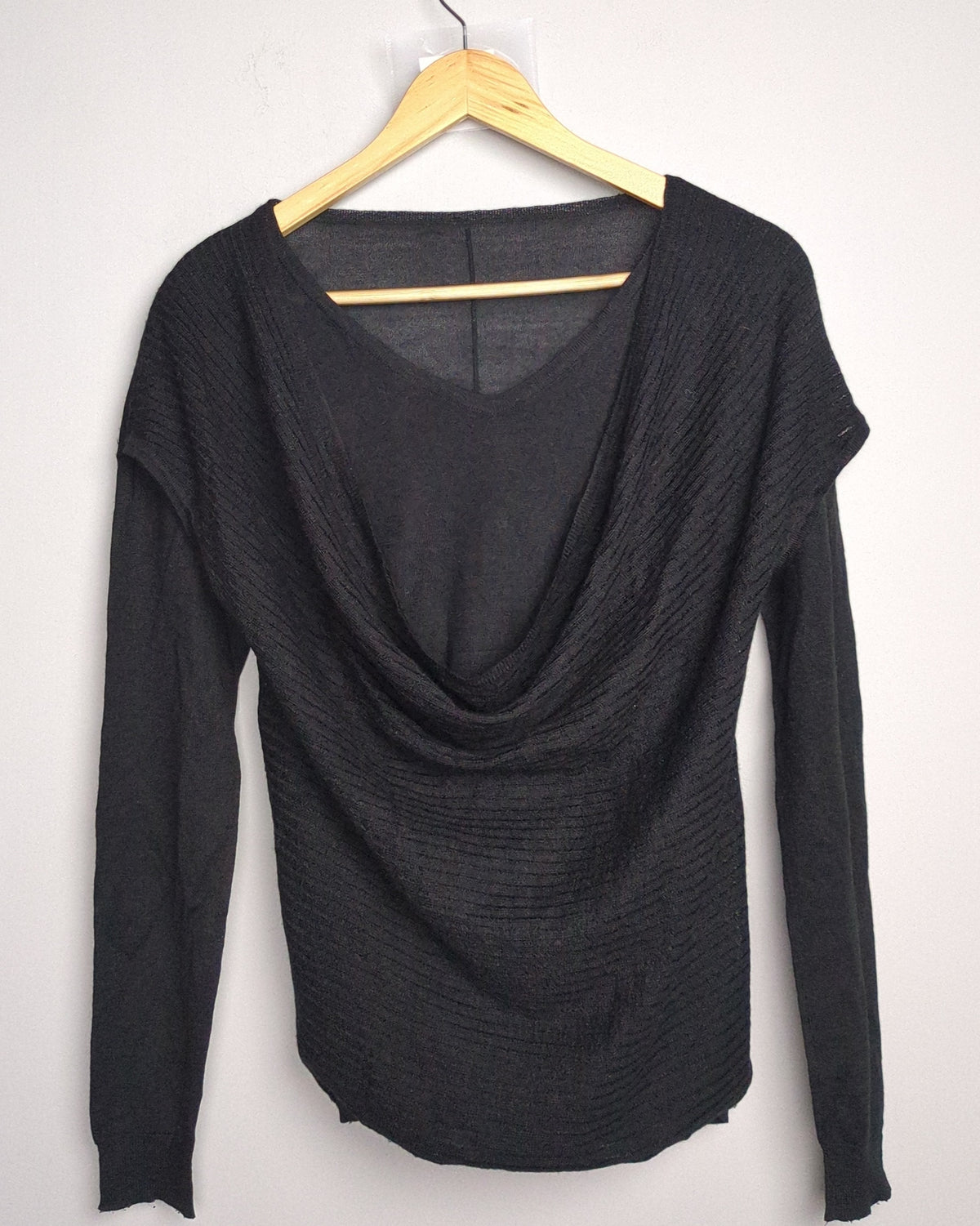 Black Cowl Sweater