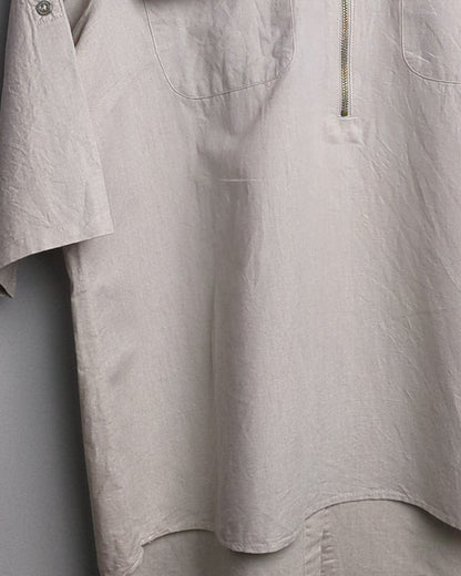 Ellen Tracy Beige Zip Top