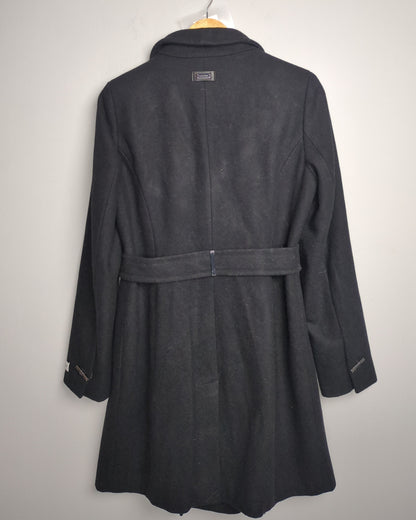 Calvin Klein Black Woolen Coat