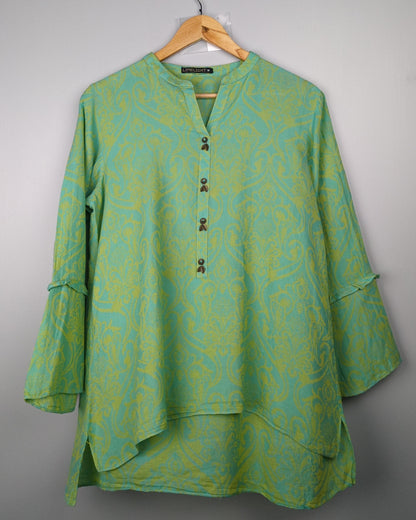 Limelight Green Printed Kurta