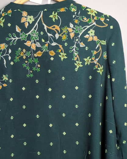 Green Floral Tunic