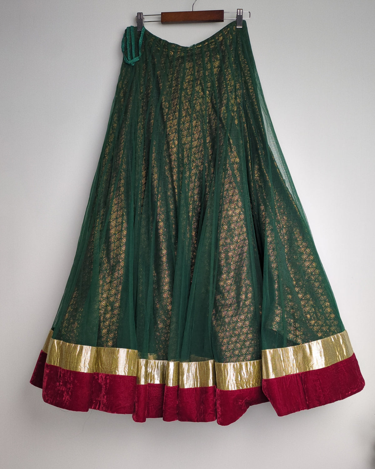Green Embroidered Kurta