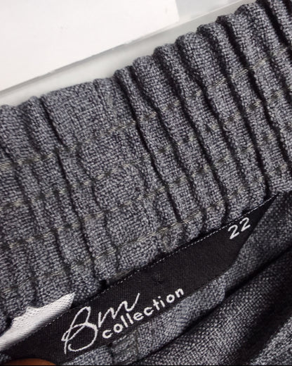 Bm Collection Gray Casual Trousers