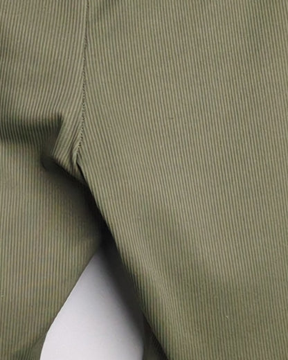 Divided Green Ribbed Shorts