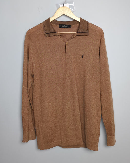 Weilidanshi Brown Polo Shirt