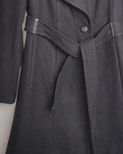 Calvin Klein Black Woolen Coat