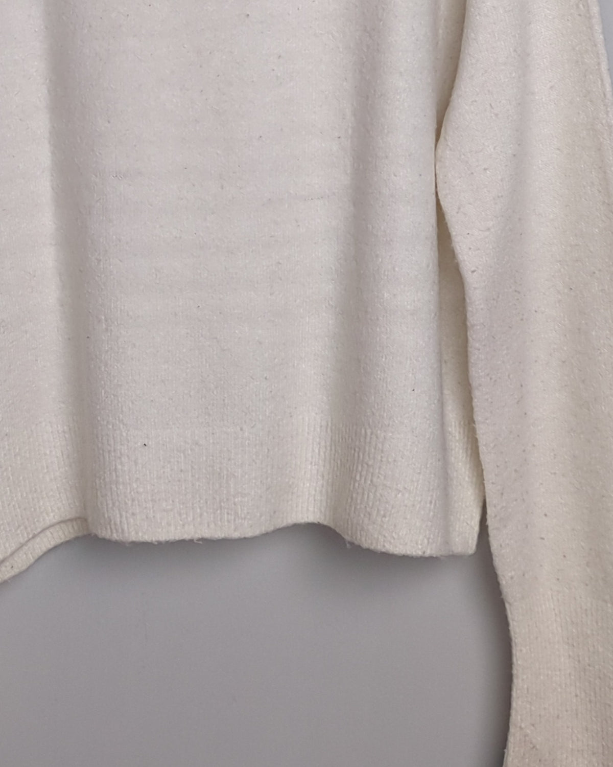H&M White Mock Neck