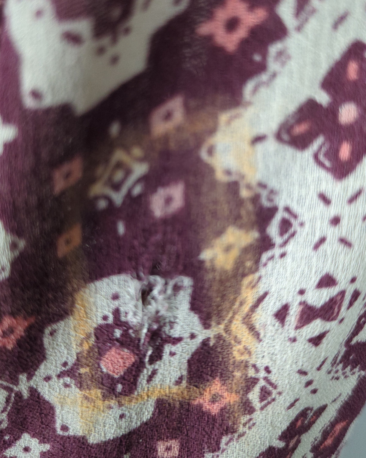 Lucky Brand Wine Printed Tunic