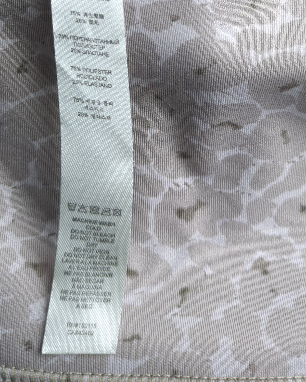 Grey Varley Recycled Polyester Elastane Printed Leggings