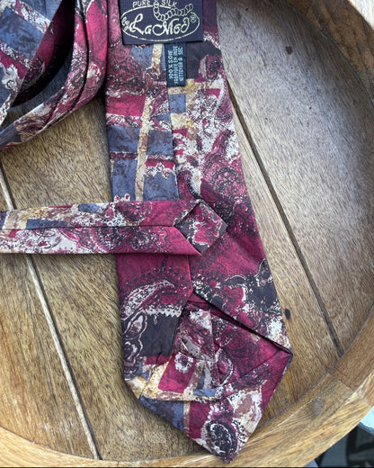 La Mod Wine Neck Tie