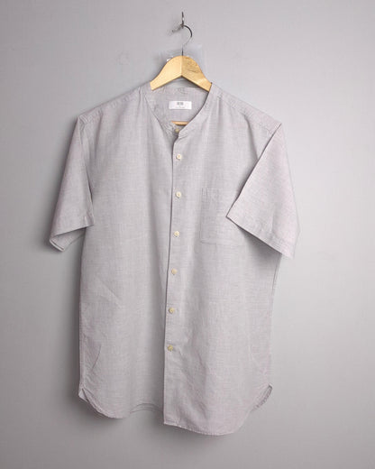 Uniqlo Gray Mandarin Shirt