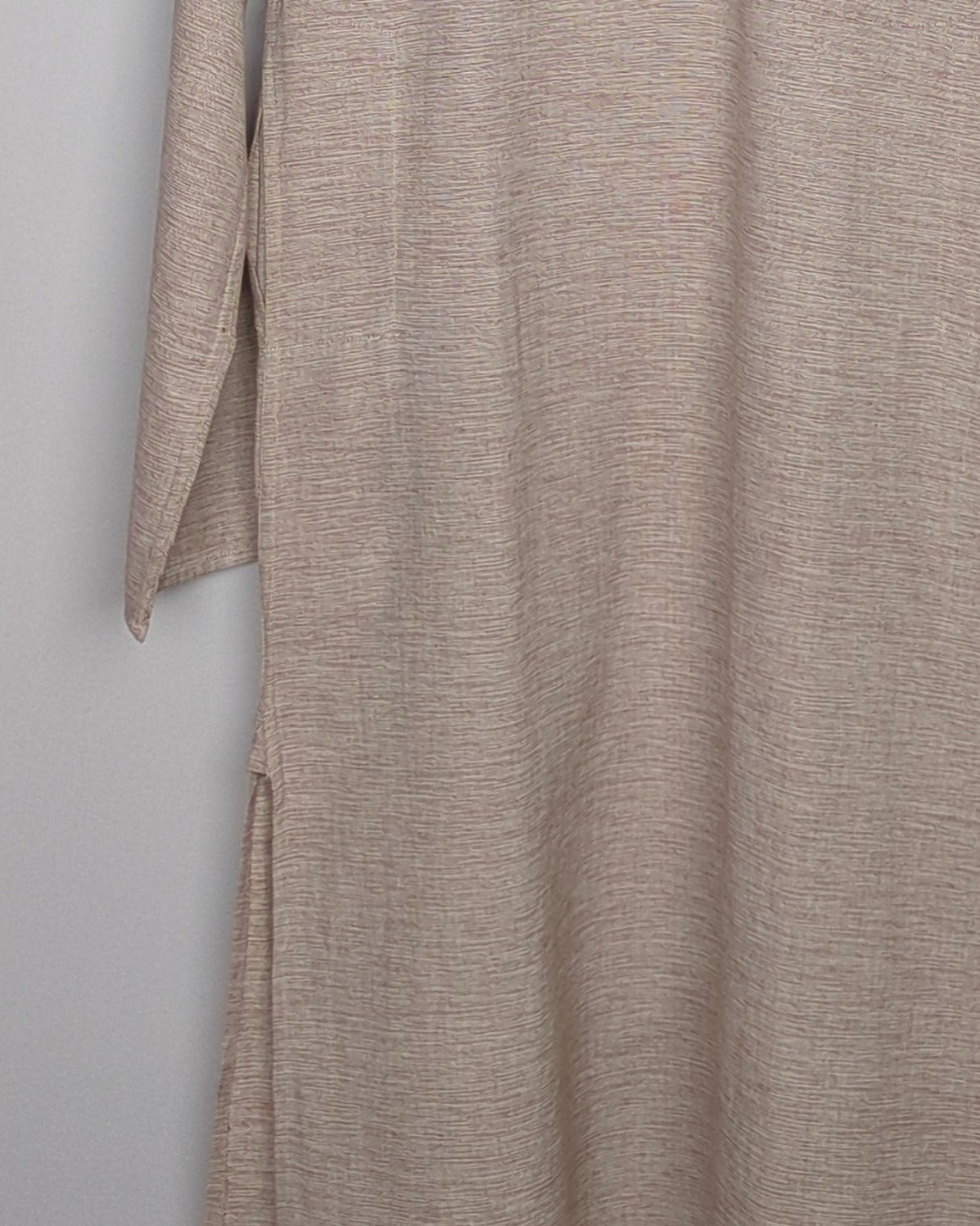 Fabindia Beige Collared Kurta