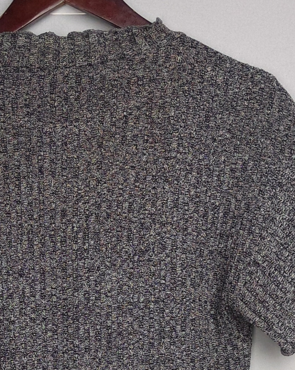 Shein Gray Ribbed Top