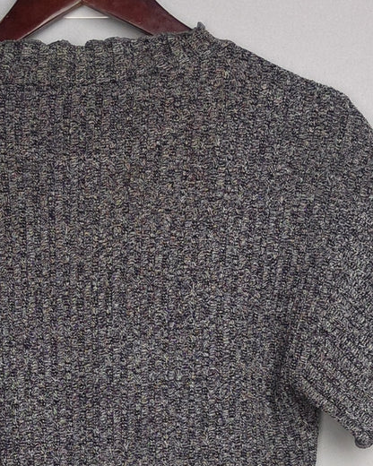 Shein Gray Ribbed Top