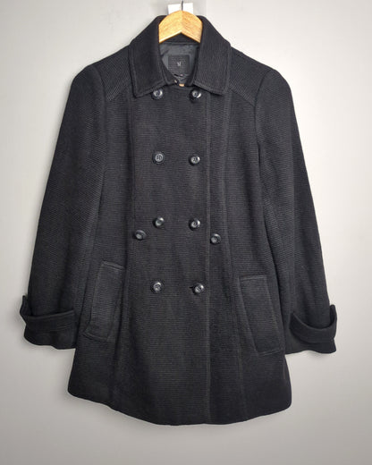 Si Black Peacoat Jacket