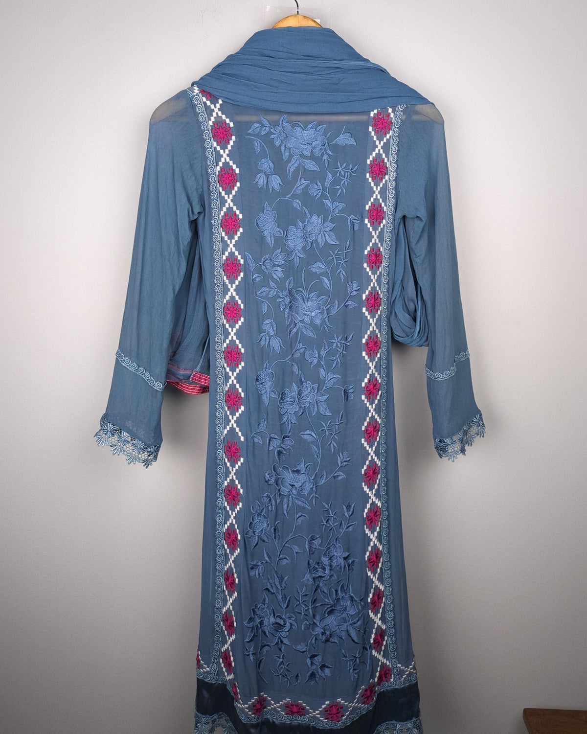 Blue Embroidered Kurta