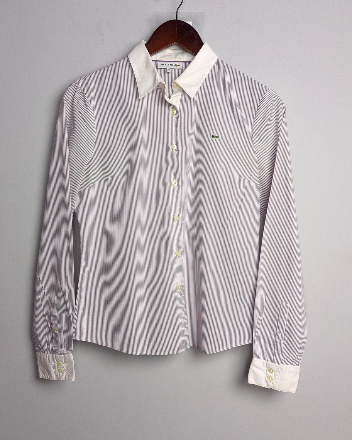 Lacoste White Button-Down Shirt