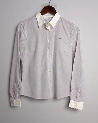 Lacoste White Button-Down Shirt