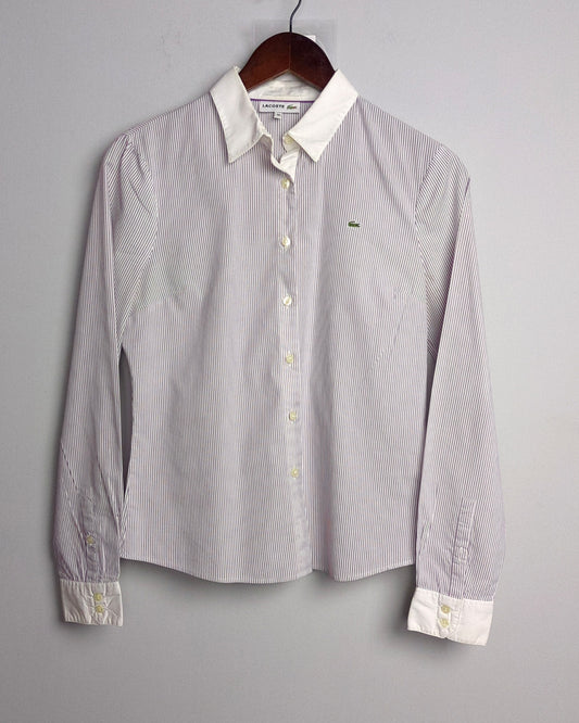 Lacoste White Button-Down Shirt