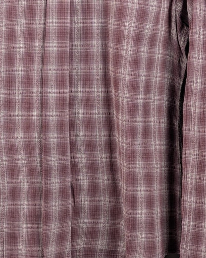 Wine Plaid Shirt