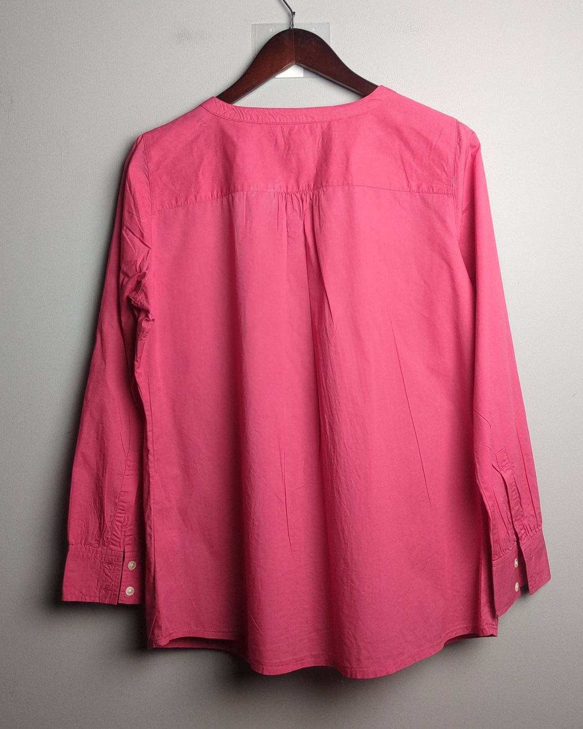 Lands End Pink Pleated Blouse