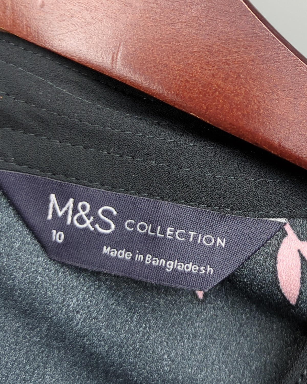 Marks And Spencer Black Floral Blouse