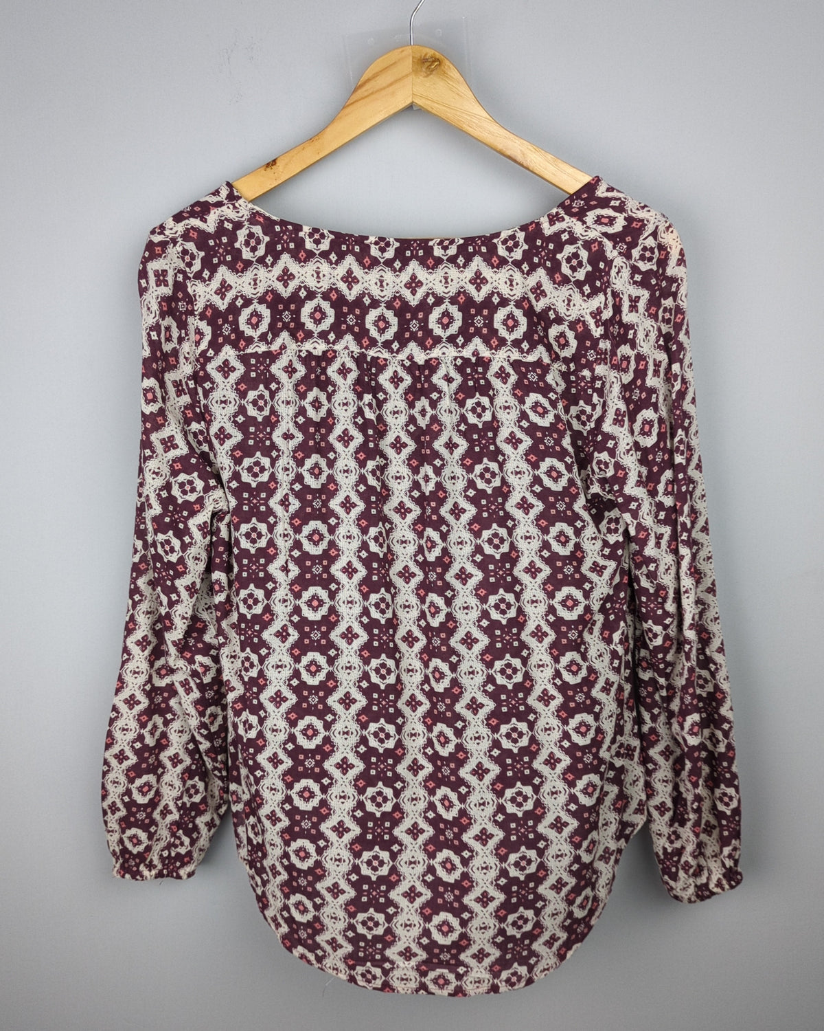 Lucky Brand Wine Printed Tunic