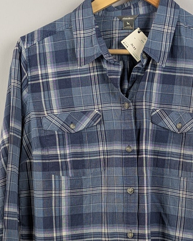 Blue Plaid Shirt